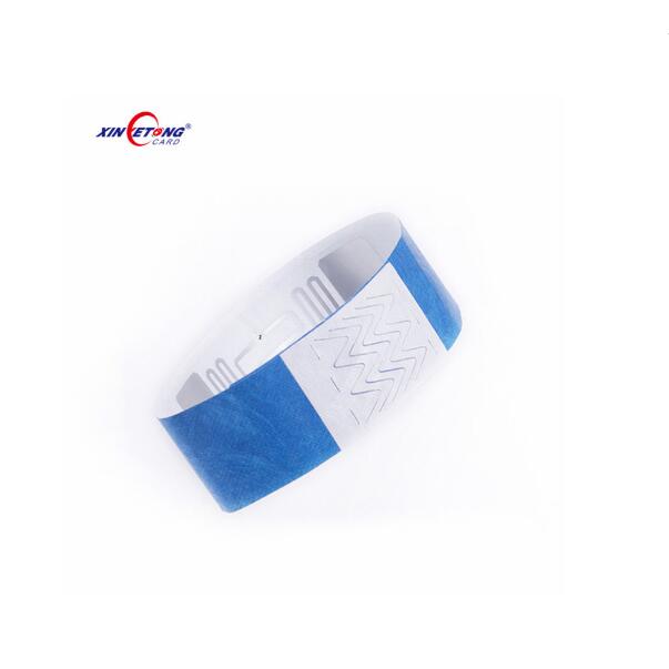 disposable NFC Soft RFID Programmable Paper Wristband for Events Tickets