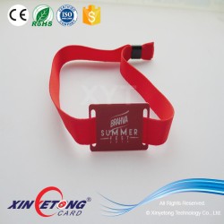 Reusable RFID Fabric Wristband with IC chip 