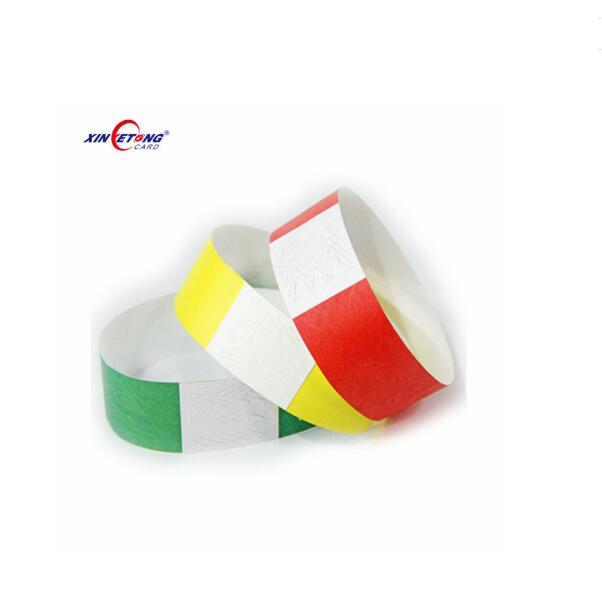 disposable NFC Soft RFID Programmable Paper Wristband for Events Tickets