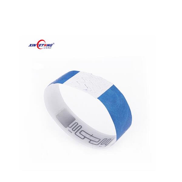 disposable NFC Soft RFID Programmable Paper Wristband for Events Tickets