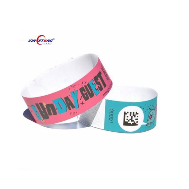 disposable NFC Soft RFID Programmable Paper Wristband for Events Tickets